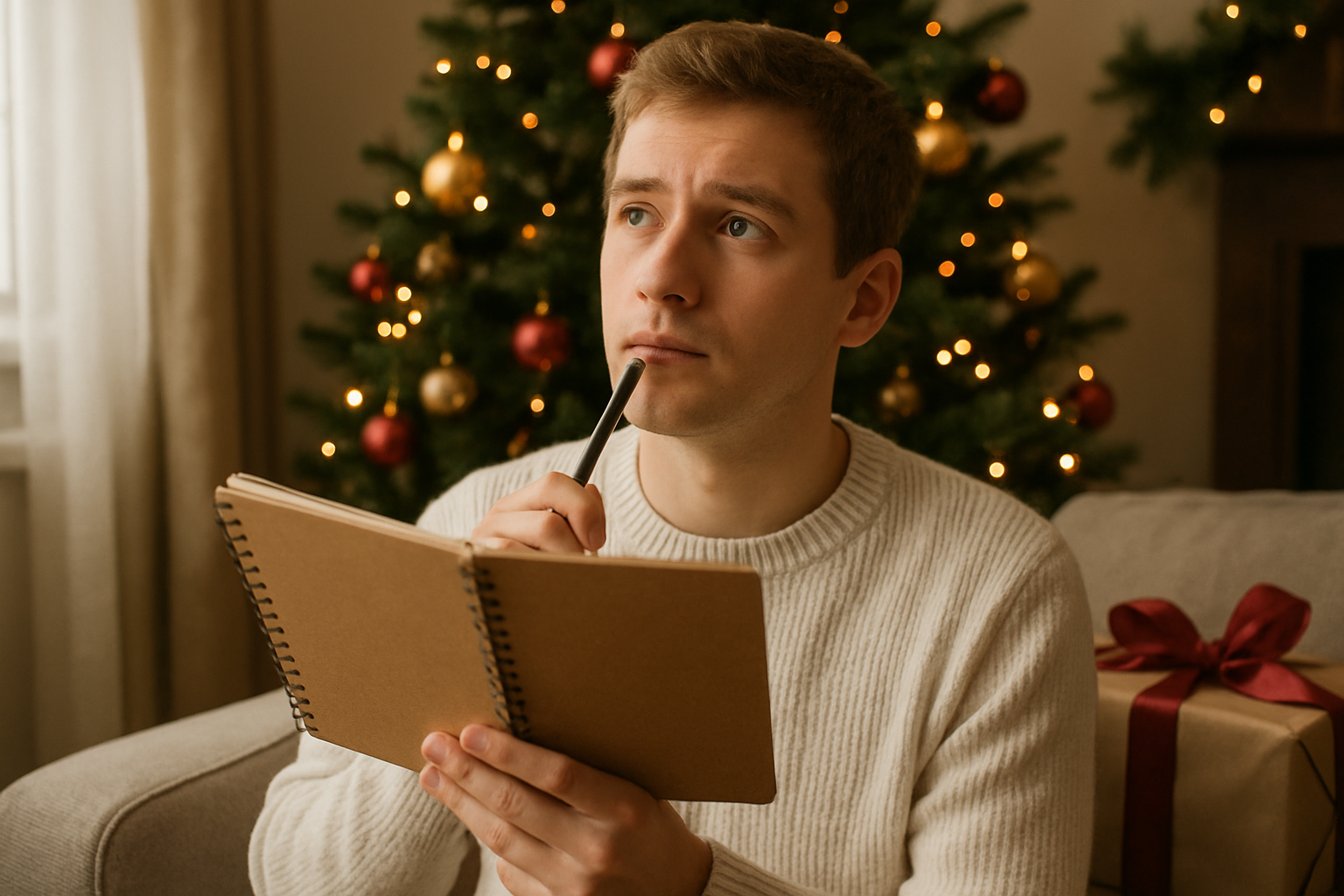 was kann man sich zu weihnachten wünschen - Illustration